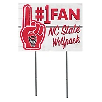 NC State Wolfpack 18'' x 24'' #1 Fan Yard Sign