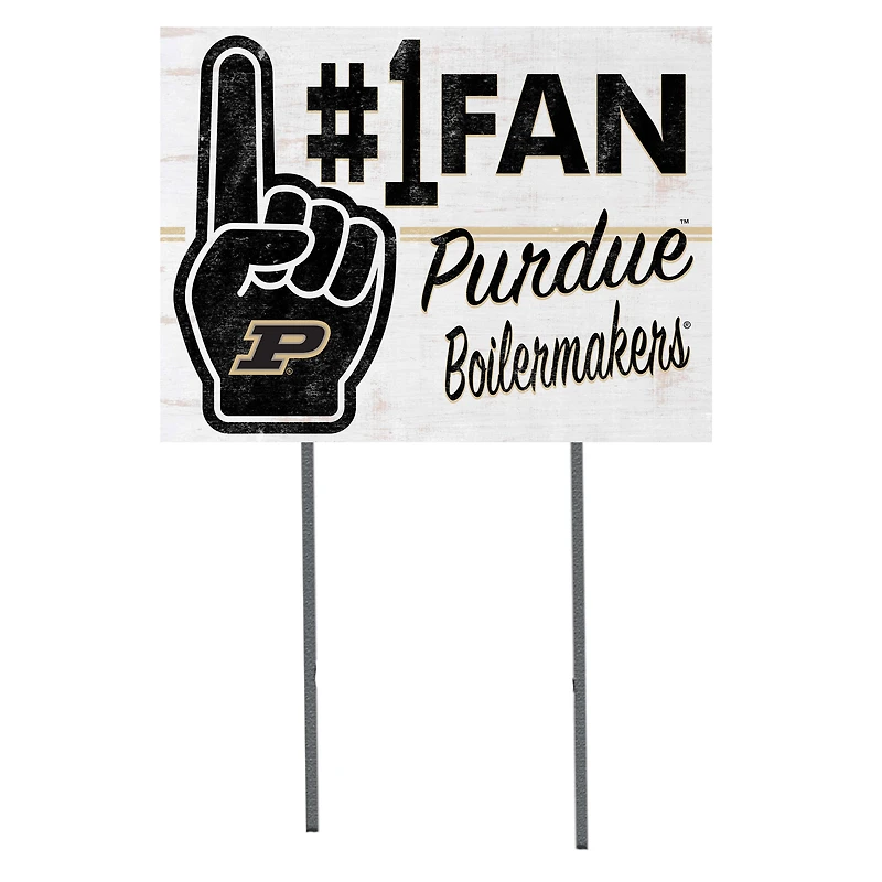 Purdue Boilermakers 18'' x 24'' #1 Fan Yard Sign