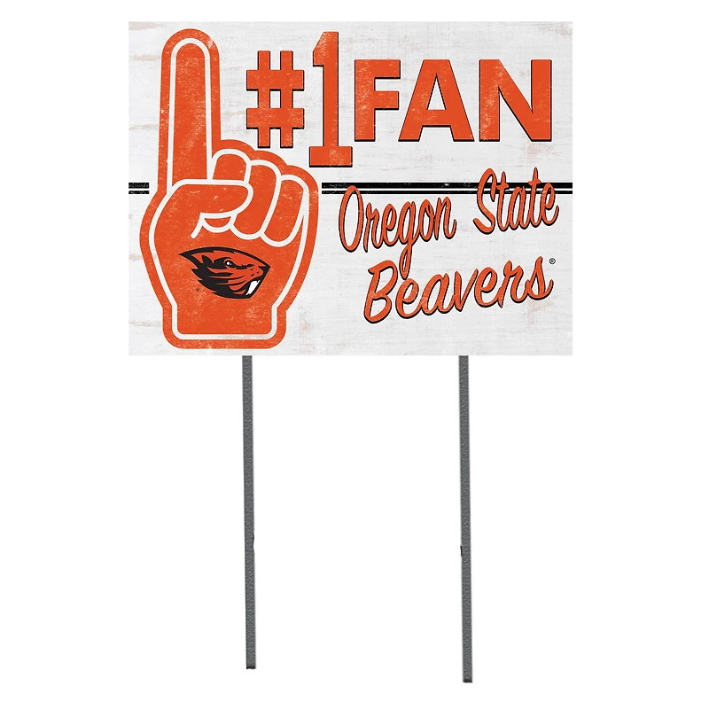 Oregon State Beavers 18'' x 24'' #1 Fan Yard Sign