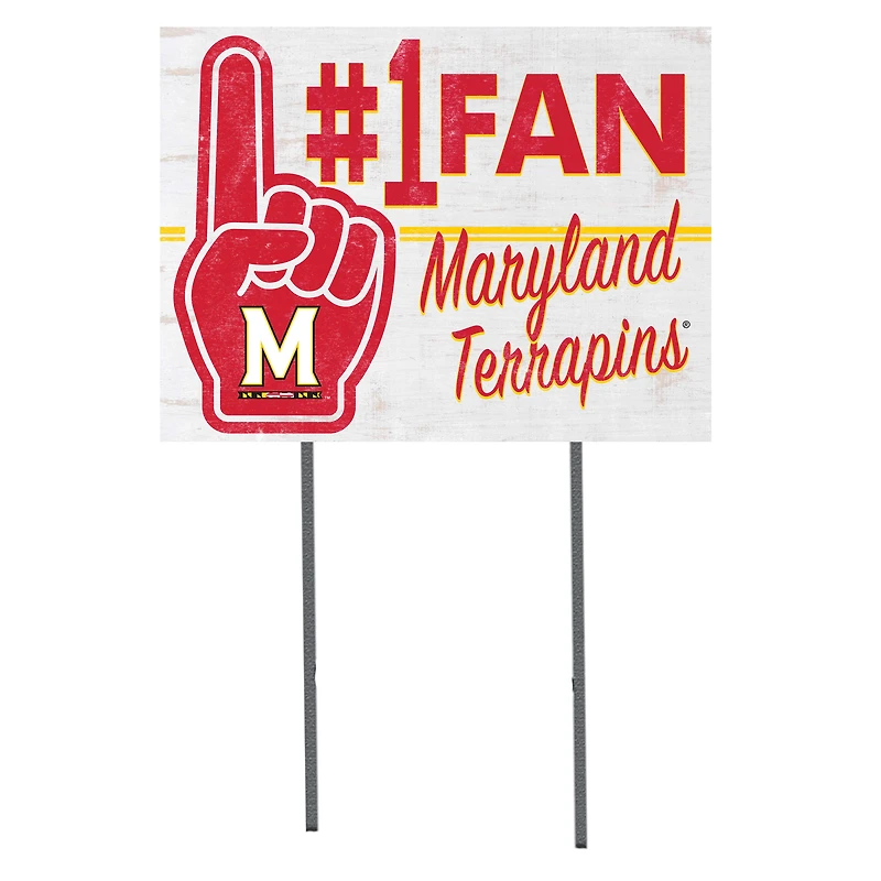 Maryland Terrapins 18'' x 24'' #1 Fan Yard Sign