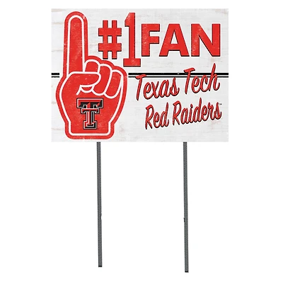 Texas Tech Red Raiders 18'' x 24'' #1 Fan Yard Sign