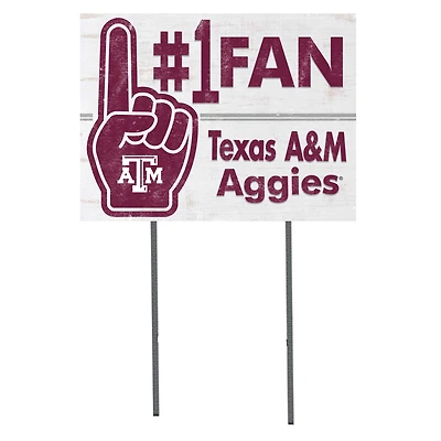 Texas A&M Aggies 18'' x 24'' #1 Fan Yard Sign