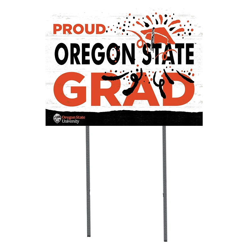 Oregon State Beavers 18'' x 24'' Proud Grad Yard Sign