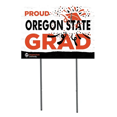 Oregon State Beavers 18'' x 24'' Proud Grad Yard Sign