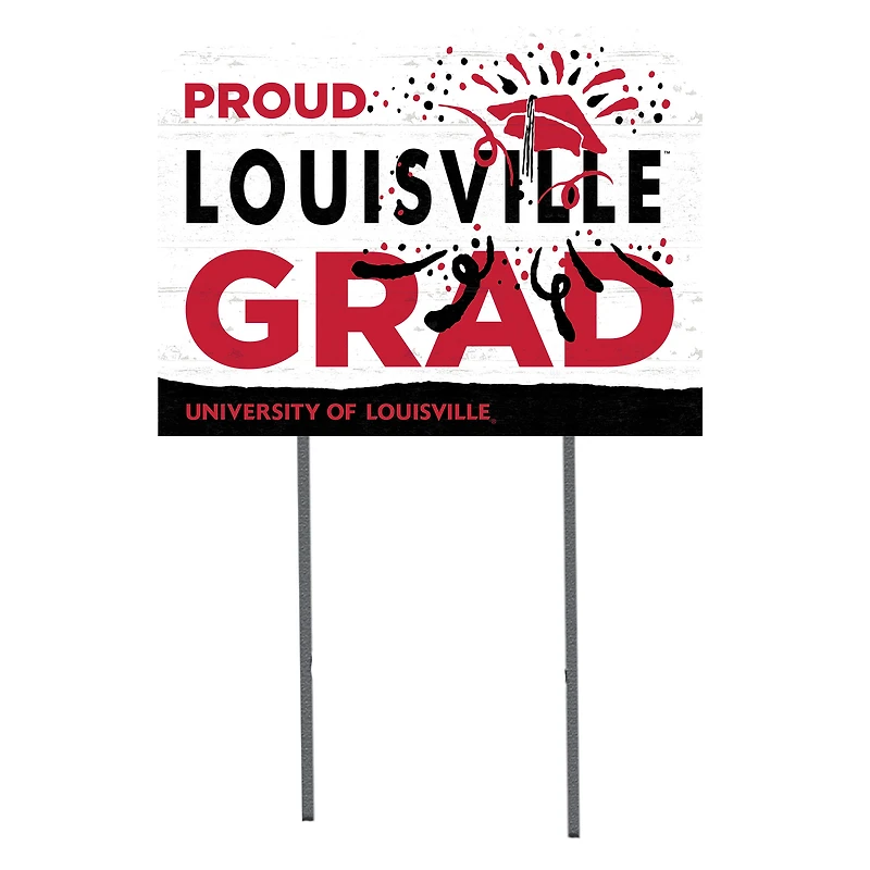 Louisville Cardinals 18'' x 24'' Proud Grad Yard Sign