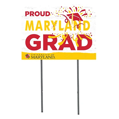Maryland Terrapins 18'' x 24'' Proud Grad Yard Sign