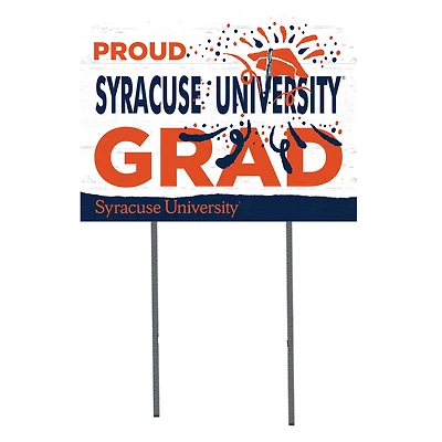 Syracuse Orange 18'' x 24'' Proud Grad Yard Sign