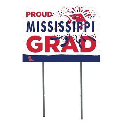 Ole Miss Rebels 18'' x 24'' Proud Grad Yard Sign