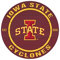 Iowa State Cyclones 20'' x 20'' Indoor/Outdoor Circle Sign