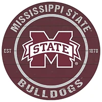 Mississippi State Bulldogs 20'' x 20'' Indoor/Outdoor Circle Sign