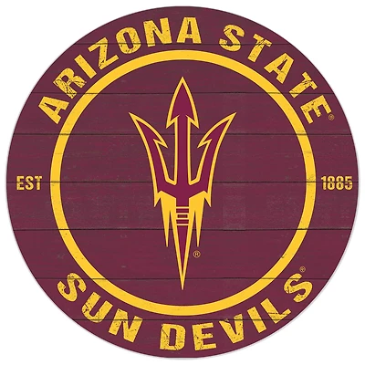 Arizona State Sun Devils 20'' x 20'' Indoor/Outdoor Circle Sign