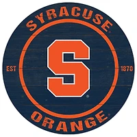 Syracuse Orange 20'' x 20'' Indoor/Outdoor Circle Sign