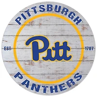 Pitt Panthers 20'' x 20'' Indoor/Outdoor Weathered Circle Sign