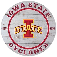 Iowa State Cyclones 20'' x 20'' Indoor/Outdoor Weathered Circle Sign