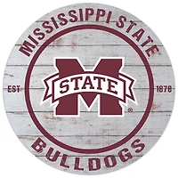 Mississippi State Bulldogs 20'' x 20'' Indoor/Outdoor Weathered Circle Sign