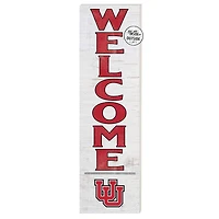 Utah Utes 10'' x 35'' Indoor/Outdoor Welcome Sign