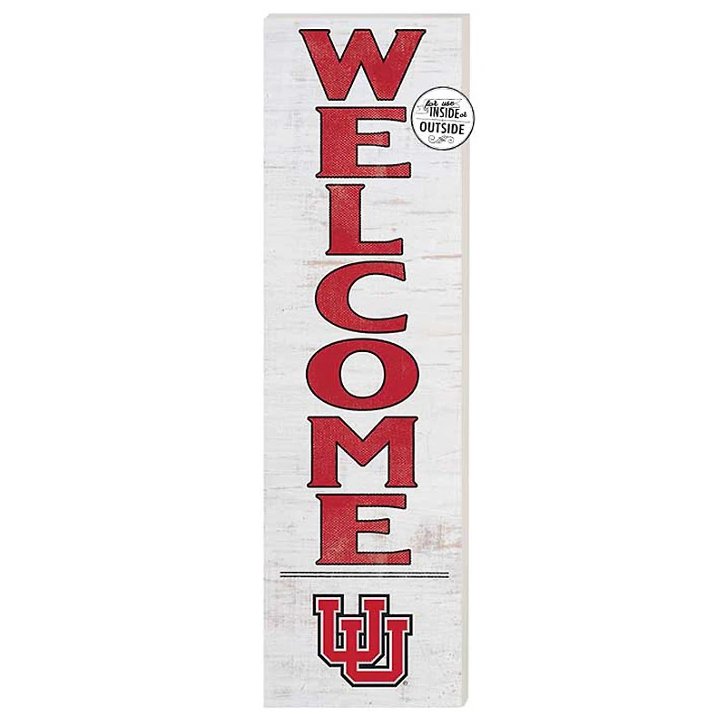 Utah Utes 10'' x 35'' Indoor/Outdoor Welcome Sign