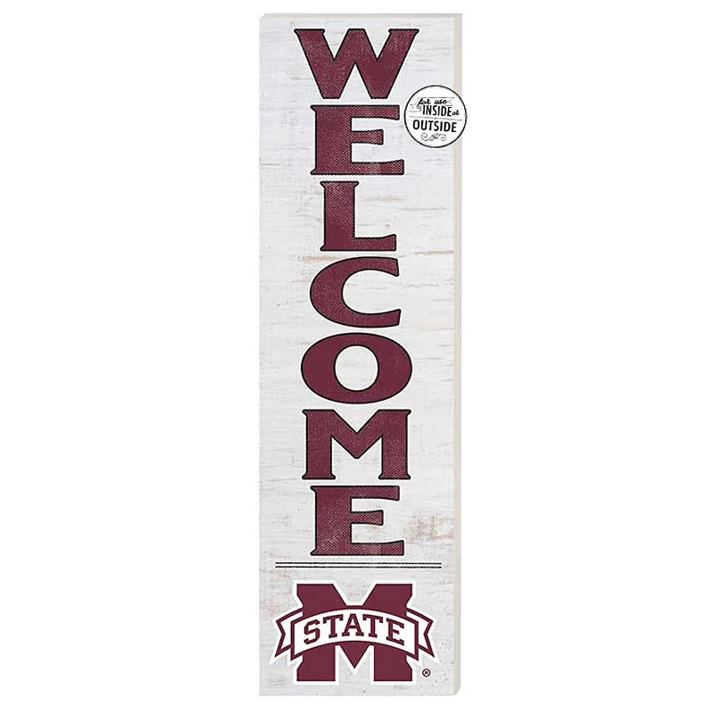 Mississippi State Bulldogs 10'' x 35'' Indoor/Outdoor Welcome Sign