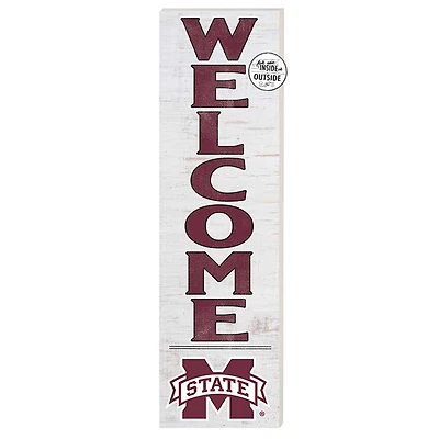 Mississippi State Bulldogs 10'' x 35'' Indoor/Outdoor Welcome Sign