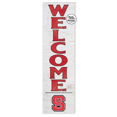 NC State Wolfpack 10'' x 35'' Indoor/Outdoor Welcome Sign