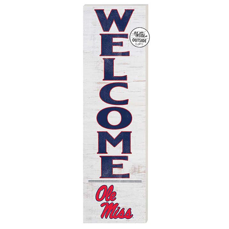 Ole Miss Rebels 10'' x 35'' Indoor/Outdoor Welcome Sign