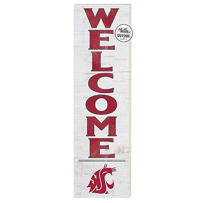Washington State Cougars 10'' x 35'' Indoor/Outdoor Welcome Sign