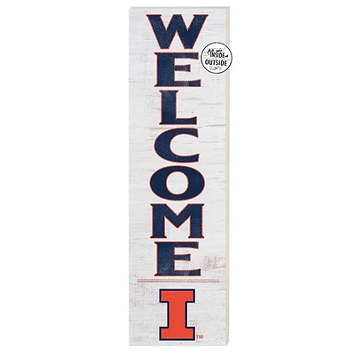 Illinois Fighting Illini 10'' x 35'' Indoor/Outdoor Welcome Sign
