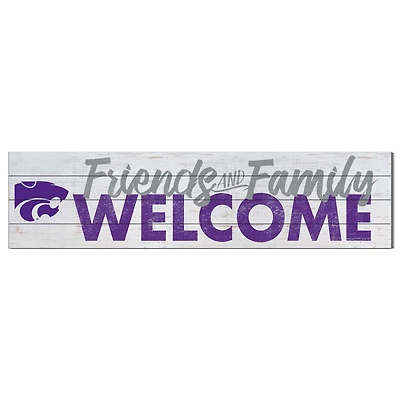 Kansas State Wildcats 10'' x 40'' Friends & Family Welcome Sign