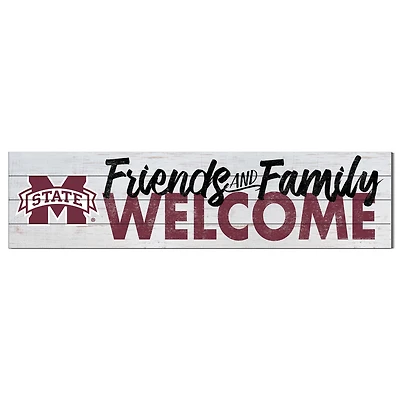 Mississippi State Bulldogs 10'' x 40'' Friends & Family Welcome Sign
