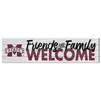 Mississippi State Bulldogs 10'' x 40'' Friends & Family Welcome Sign