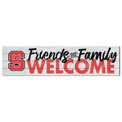 NC State Wolfpack 10'' x 40'' Friends & Family Welcome Sign