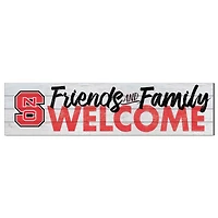 NC State Wolfpack 10'' x 40'' Friends & Family Welcome Sign