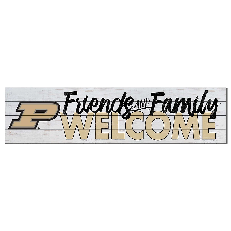Purdue Boilermakers 10'' x 40'' Friends & Family Welcome Sign
