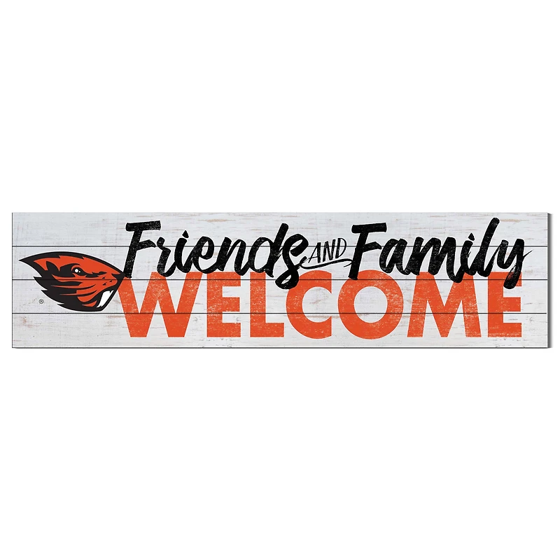 Oregon State Beavers 10'' x 40'' Friends & Family Welcome Sign