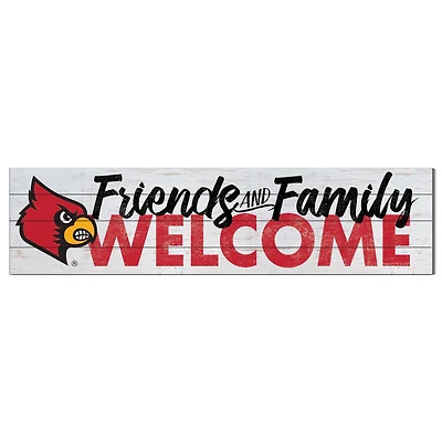 Louisville Cardinals 10'' x 40'' Friends & Family Welcome Sign