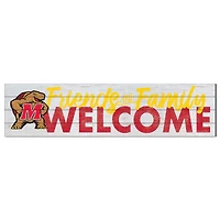 Maryland Terrapins 10'' x 40'' Friends & Family Welcome Sign