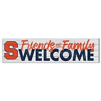 Syracuse Orange 10'' x 40'' Friends & Family Welcome Sign