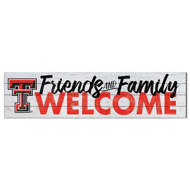 Texas Tech Red Raiders 10'' x 40'' Friends & Family Welcome Sign