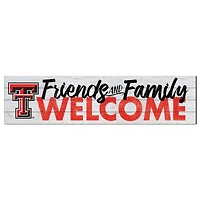 Texas Tech Red Raiders 10'' x 40'' Friends & Family Welcome Sign