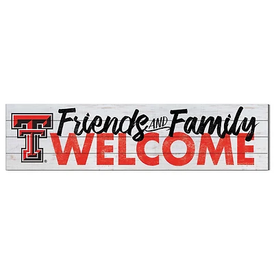 Texas Tech Red Raiders 10'' x 40'' Friends & Family Welcome Sign