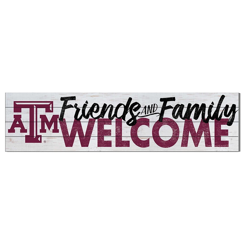 Texas A&M Aggies 10'' x 40'' Friends & Family Welcome Sign