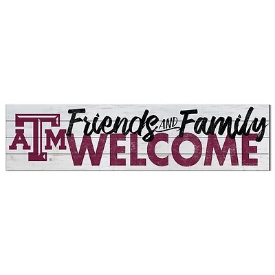 Texas A&M Aggies 10'' x 40'' Friends & Family Welcome Sign