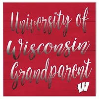 Wisconsin Badgers 10'' x 10'' Grandparent Plaque
