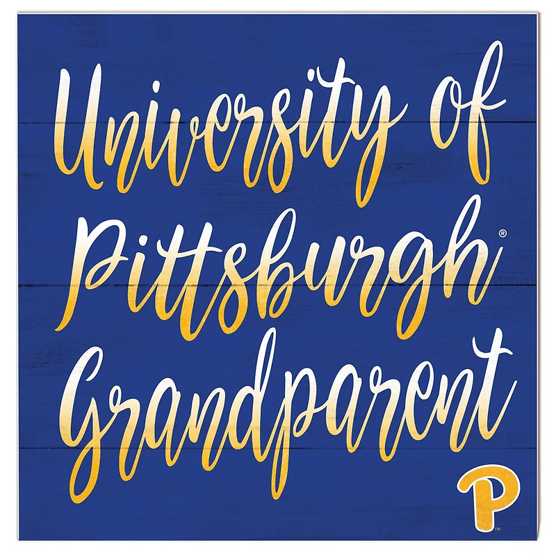 Pitt Panthers 10'' x 10'' Grandparent Plaque