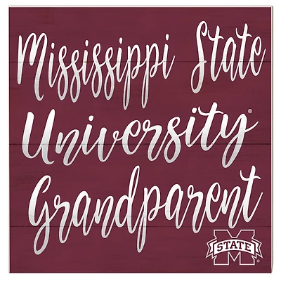 Mississippi State Bulldogs 10'' x 10'' Grandparent Plaque