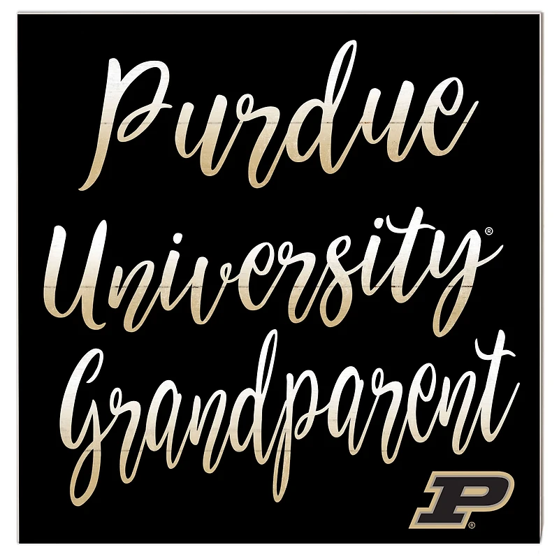 Purdue Boilermakers 10'' x 10'' Grandparent Plaque