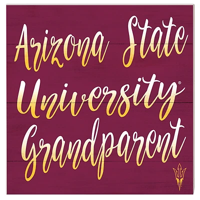 Arizona State Sun Devils 10'' x 10'' Grandparent Plaque