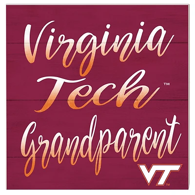 Virginia Tech Hokies 10'' x 10'' Grandparent Plaque