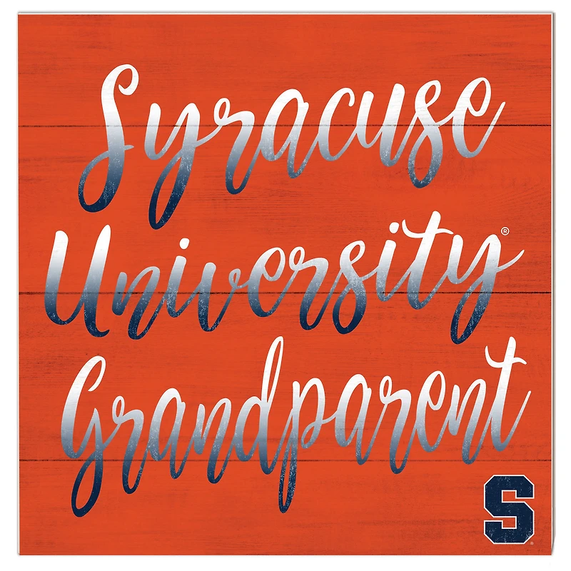Syracuse Orange 10'' x 10'' Grandparent Plaque