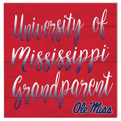 Ole Miss Rebels 10'' x 10'' Grandparent Plaque